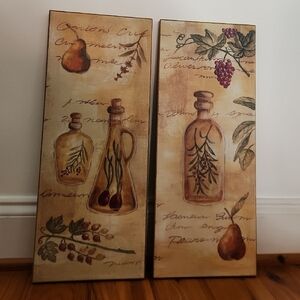 Rustic Botanical Art Panels